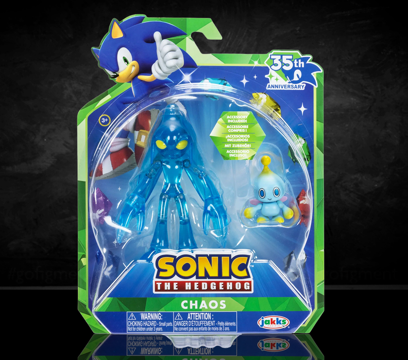 Chaos with Chao Sonic the Hedehog 35th Anniversary Collectible Figure