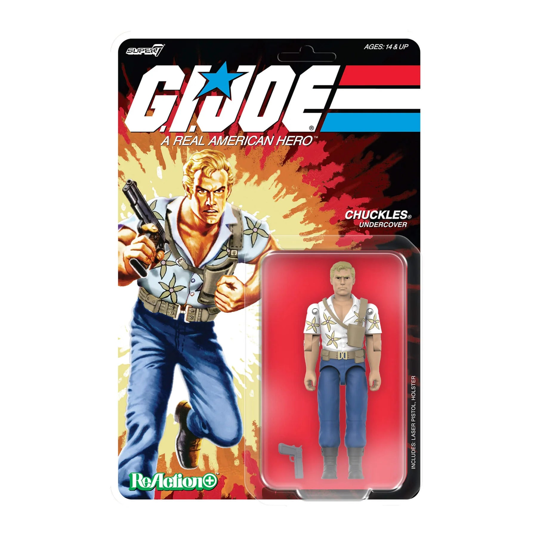 Chuckles G.I. Joe ReAction+ Wave 7 Undercover Agent 4" Action Figure
