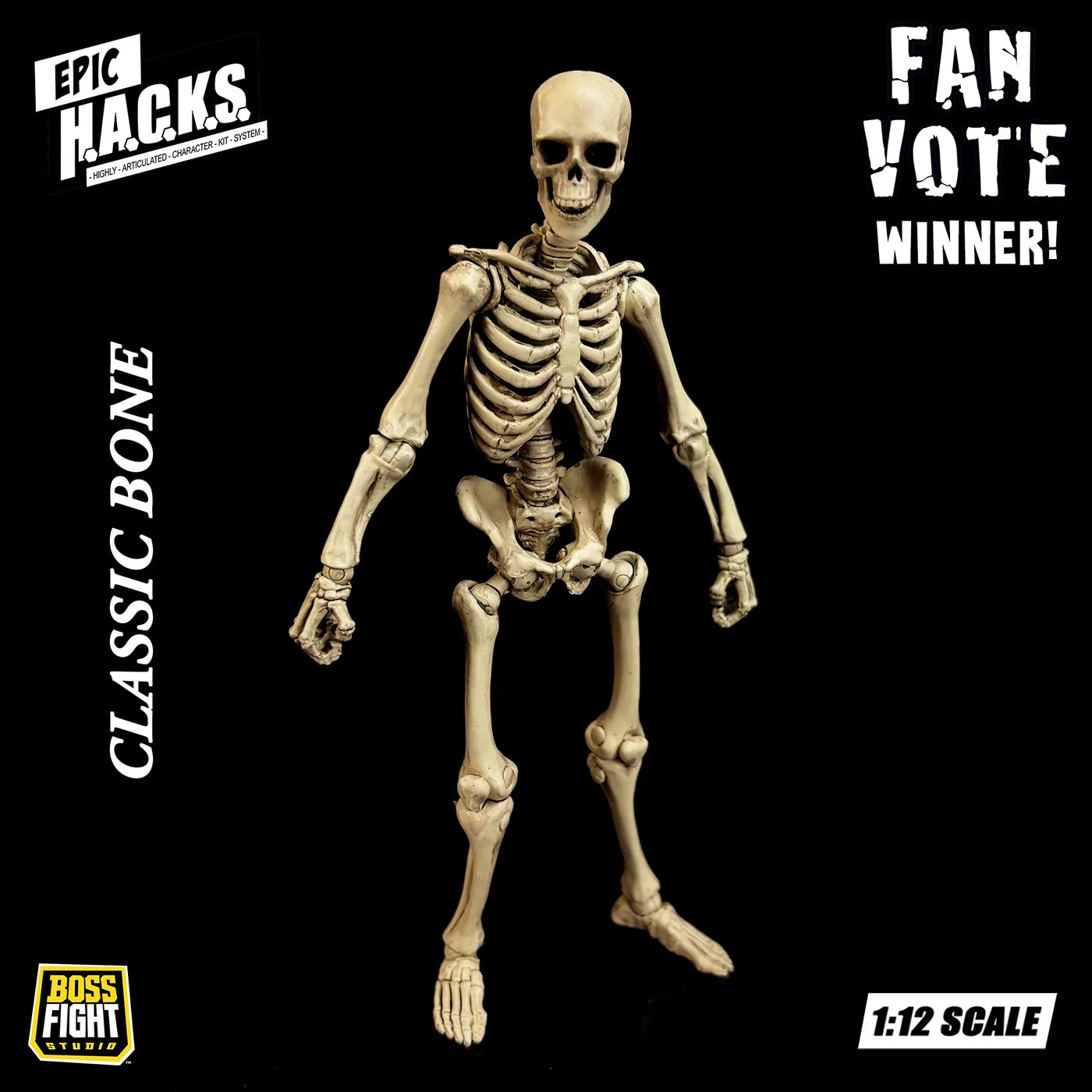 Skeleton Blank Classic Bone 6" Boss Fight Studio Figure Epic HACKS Articulated