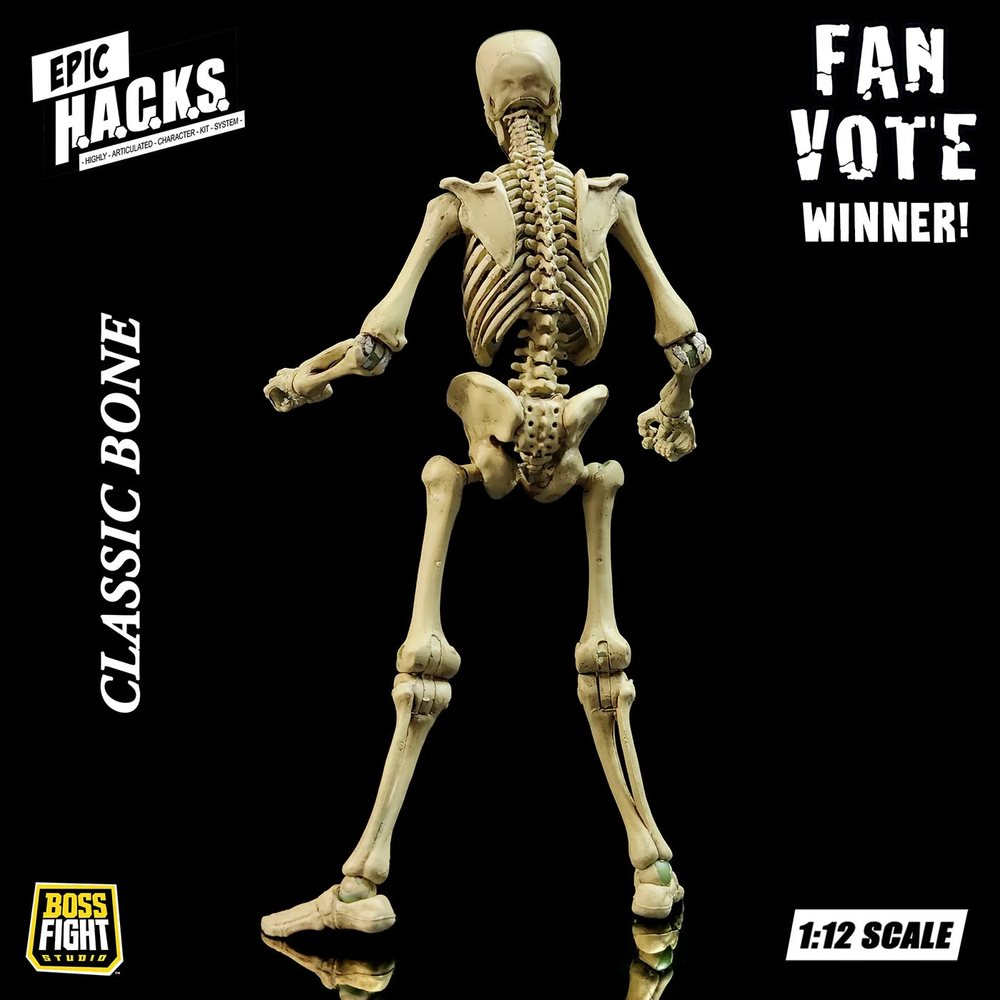 Skeleton Blank Classic Bone 6" Boss Fight Studio Figure Epic HACKS Articulated