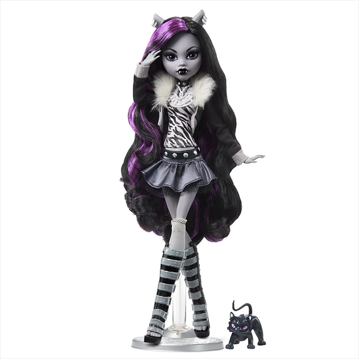 Monster High Reel Drama Clawdeen Wolf Mattel Dolls 10.75"