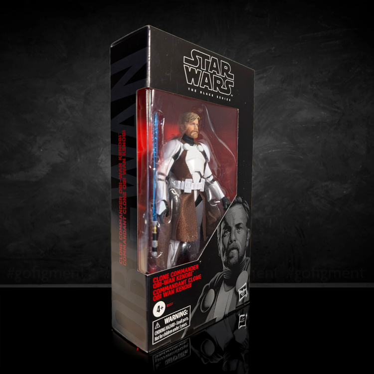 Hasbro Star Wars Black Series Clone Commander Obi-Wan Kenobi 1:12 scale action figure in packaging