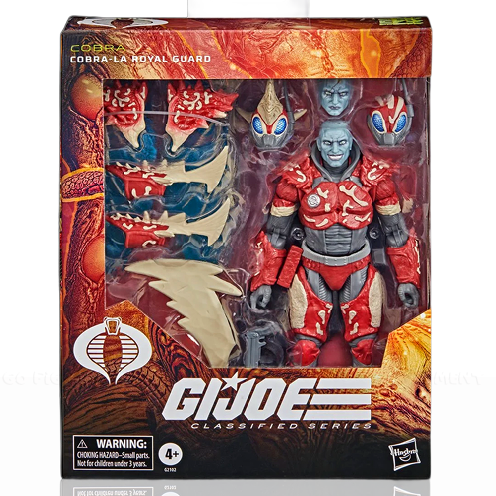 Cobra-La Royal Guard "191" G.I. Joe Classified Series 6 inch Action Figure by Hasbro in detailed packaging with accessories.