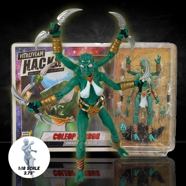 Coleop Terra Assassin from Below -Vitruvian H.A.C.K.S. 1:18 Scale Action Figure