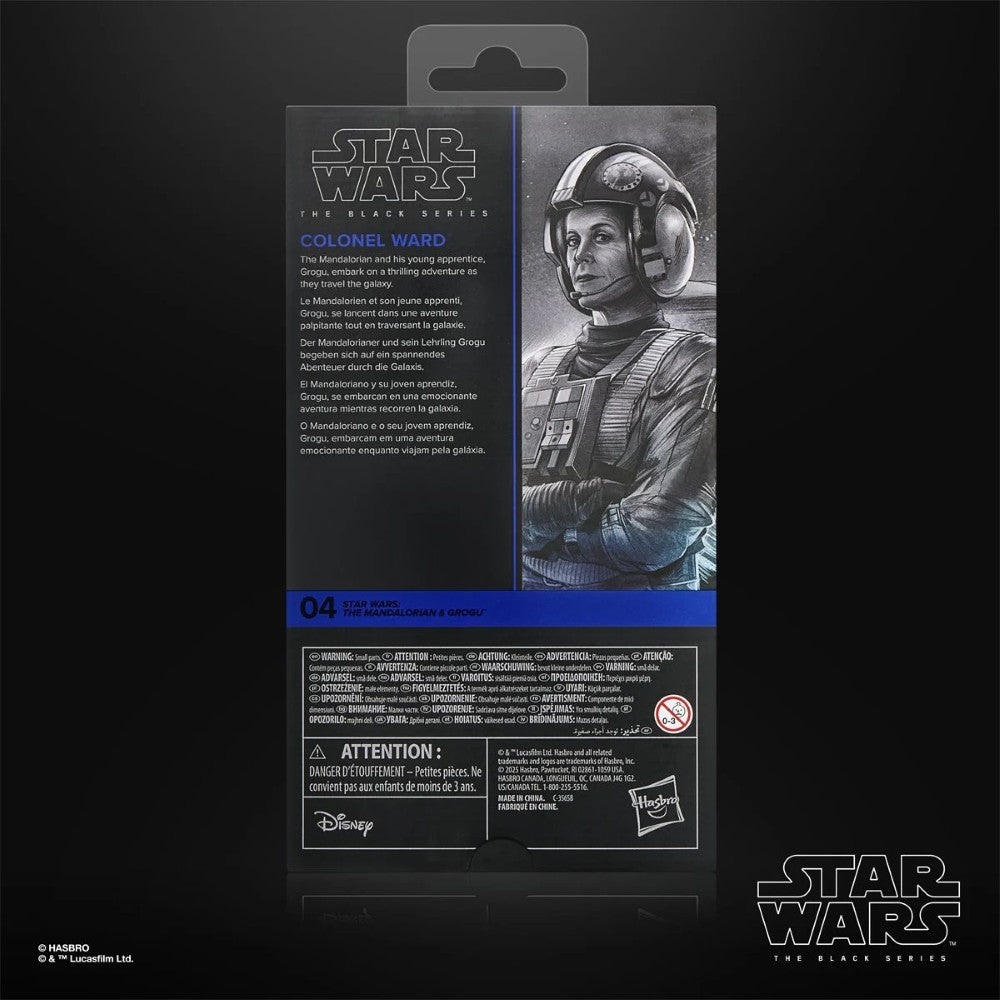 Colonel Ward Hasbro Star Wars The Black Series 6-Inch Action Figure back packaging