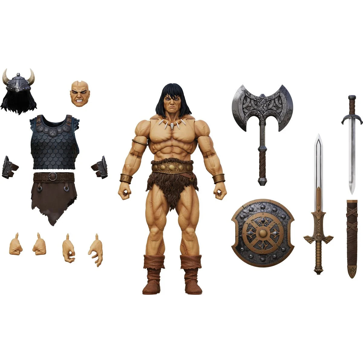 Conan Reaver of the Black Coast 6" Boss Fight Figure Epic HACKS with armor, weapons and shield by Boss Fight Studio