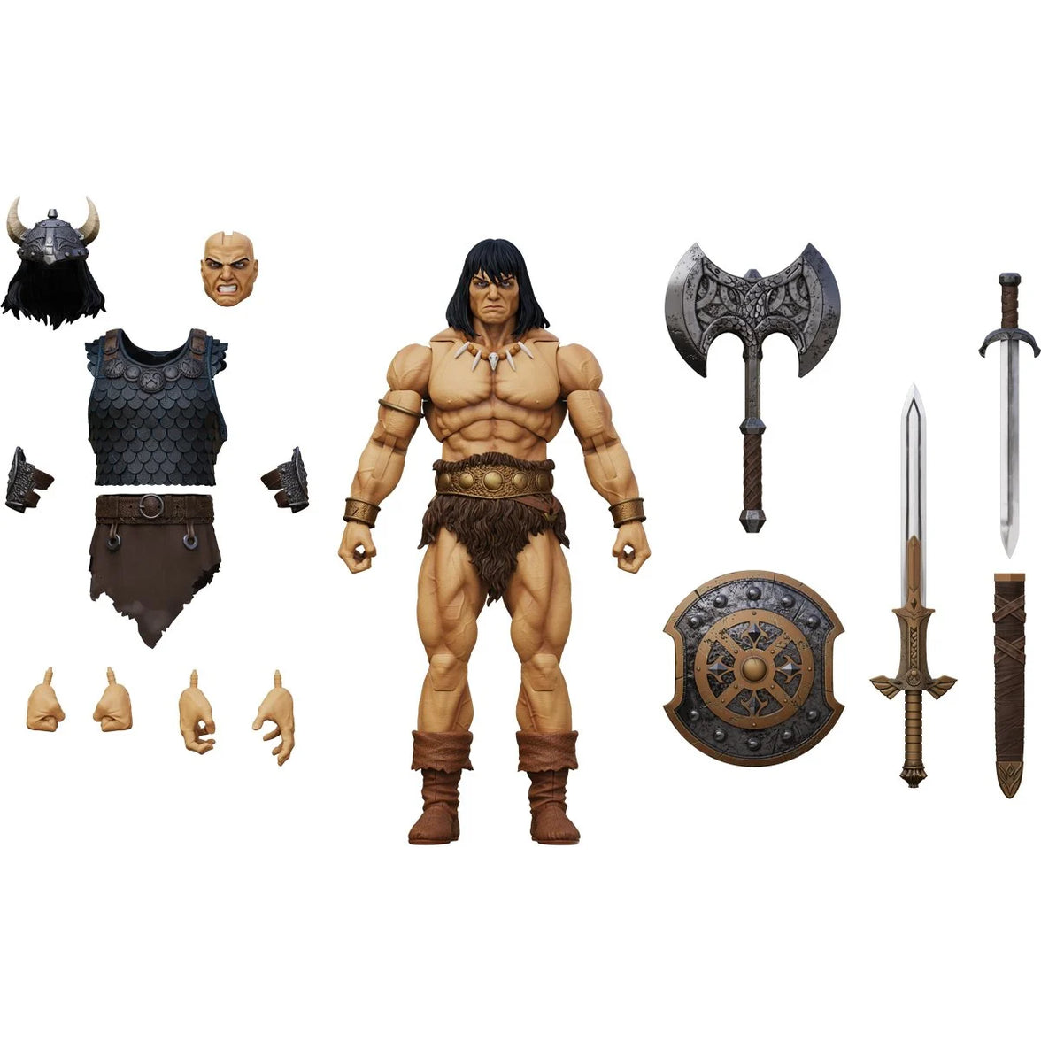 Conan Reaver of the Black Coast 6" Boss Fight Figure Epic HACKS with armor, weapons and shield by Boss Fight Studio