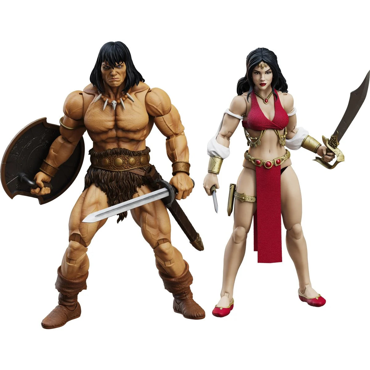 Conan Reaver of the Black Coast 6" Boss Fight Figure Epic HACKS featuring Conan and female warrior figures, Boss Fight Studio