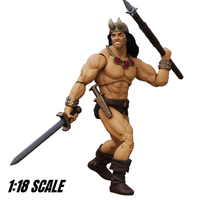 Conan the Barbarian Hero H.A.C.K.S. Vanaheim 1:18 Scale Action Figure Boss Fight Studio with sword and spear