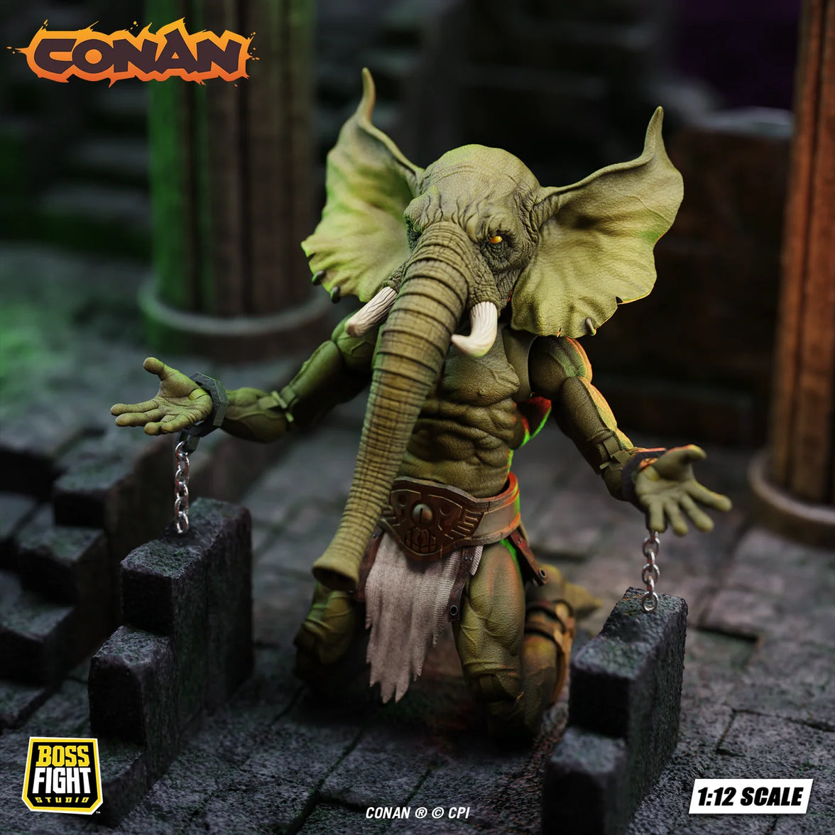 Conan Tower of the Elephant 2-Pack 6" Boss Fight Figure Epic HACKS elephant-headed fantasy figure by Boss Fight Studio