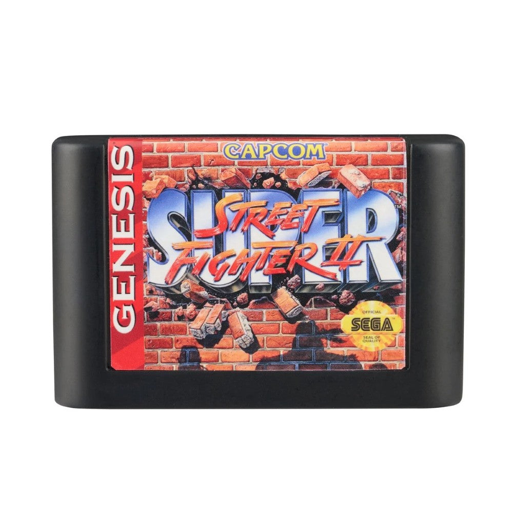 Console Heroes Sega Genesis Genesis Street Fighter II Cartridge Diorama Playset showcasing the classic Street Fighter II game cartridge.