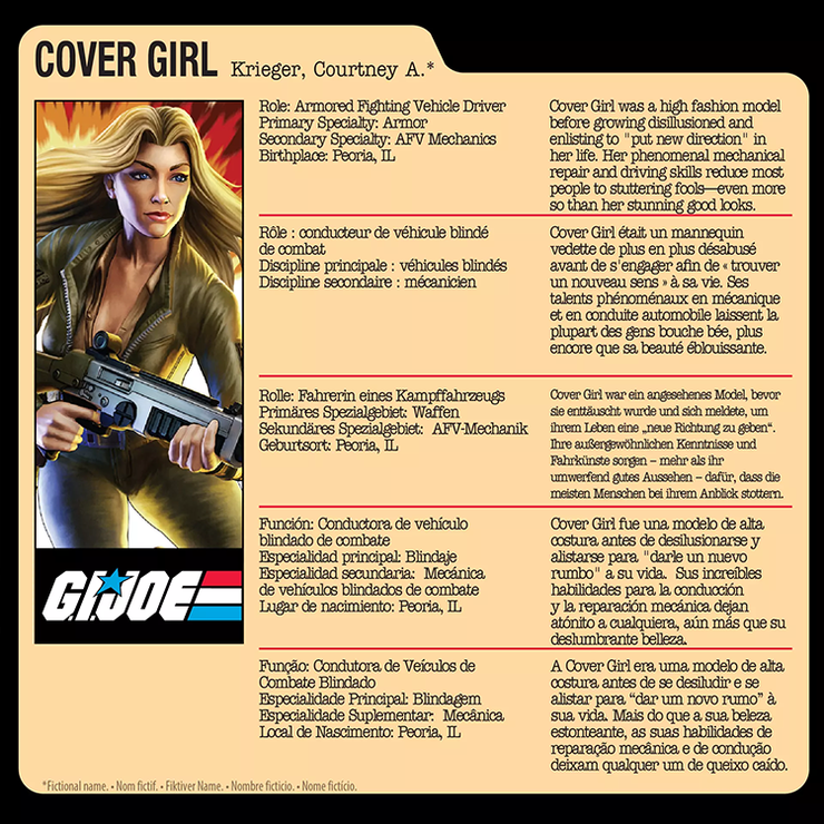 G.I. Joe Classified Series Retro Cardback Courtney “Cover Girl” Krieger 6-Inch Action Figure