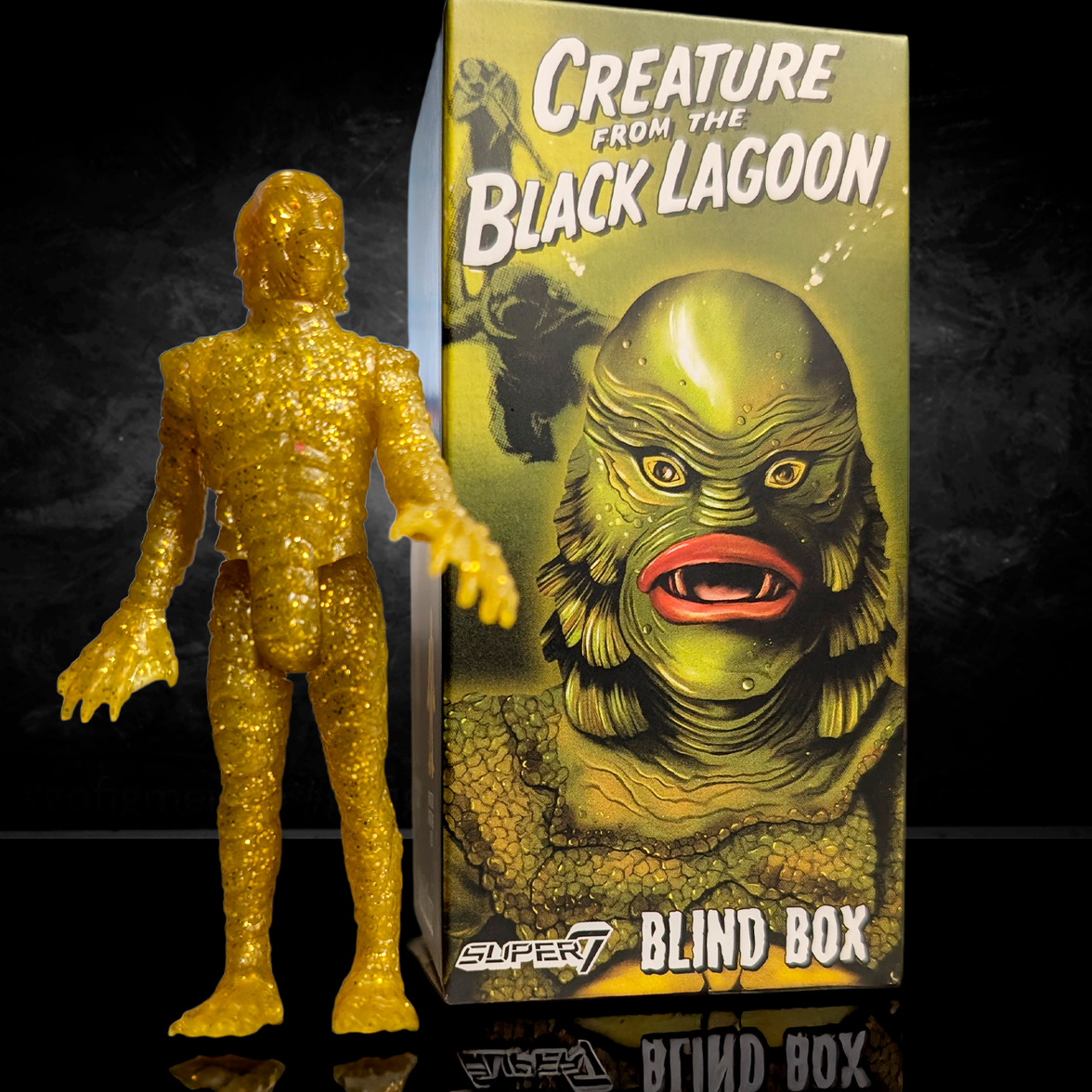 Hasbro Universal Monsters Creature from the Black Lagoon 3 3/4 inch reaction figure with blind box packaging