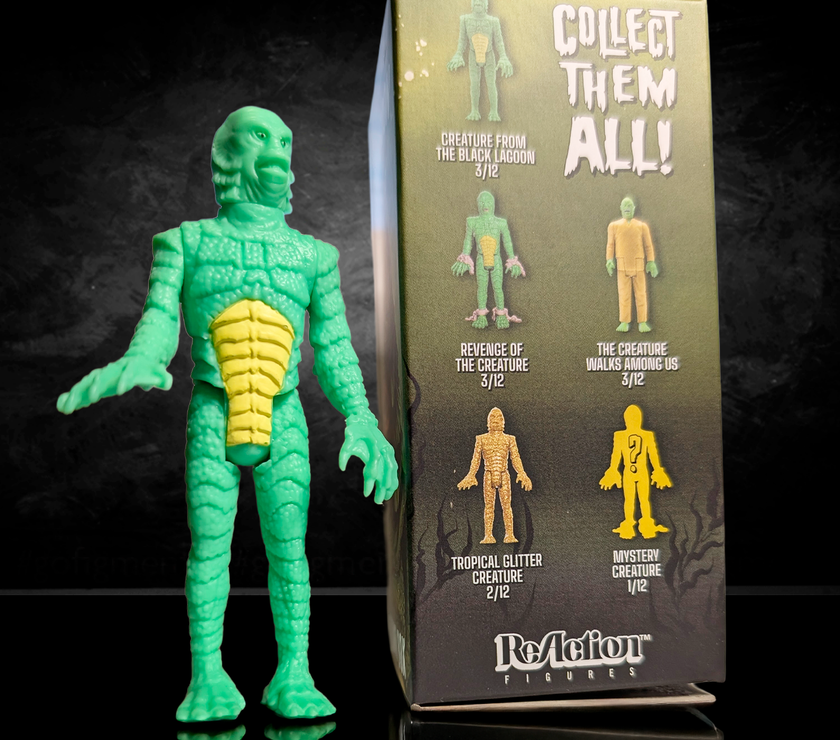 Hasbro Universal Monsters Creature from the Black Lagoon 3 3/4 inch Reaction Figure with collectible box
