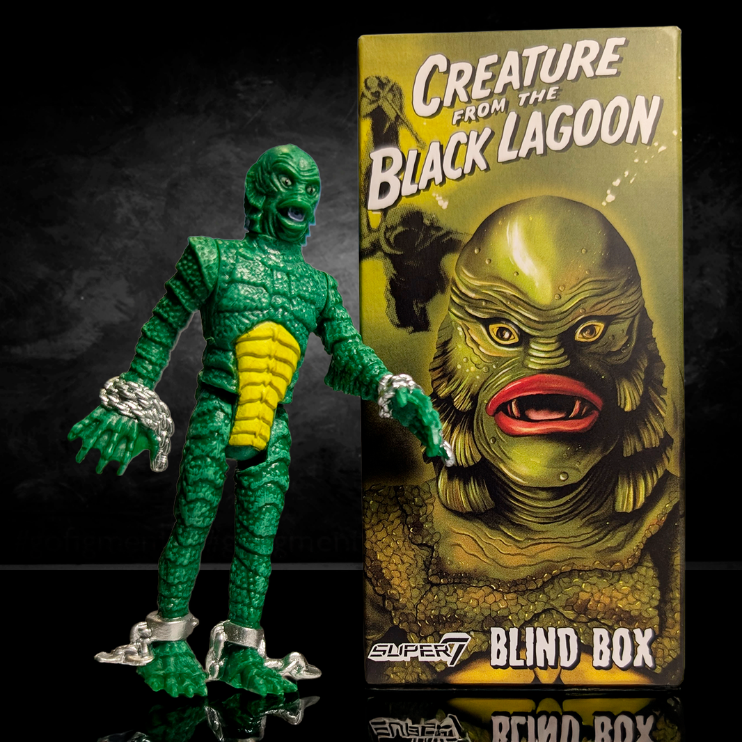 Hasbro Universal Monsters Creature from the Black Lagoon 3 3/4 inch reaction figure with blind box packaging