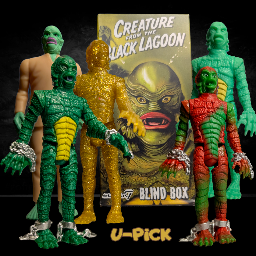 Hasbro Universal Monsters Creature from the Black Lagoon 3 3/4 inch Reaction Figures with blind box packaging