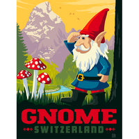 Master Pieces Gnome 300-piece jigsaw puzzle with vintage fantasy design and mountain scenery background