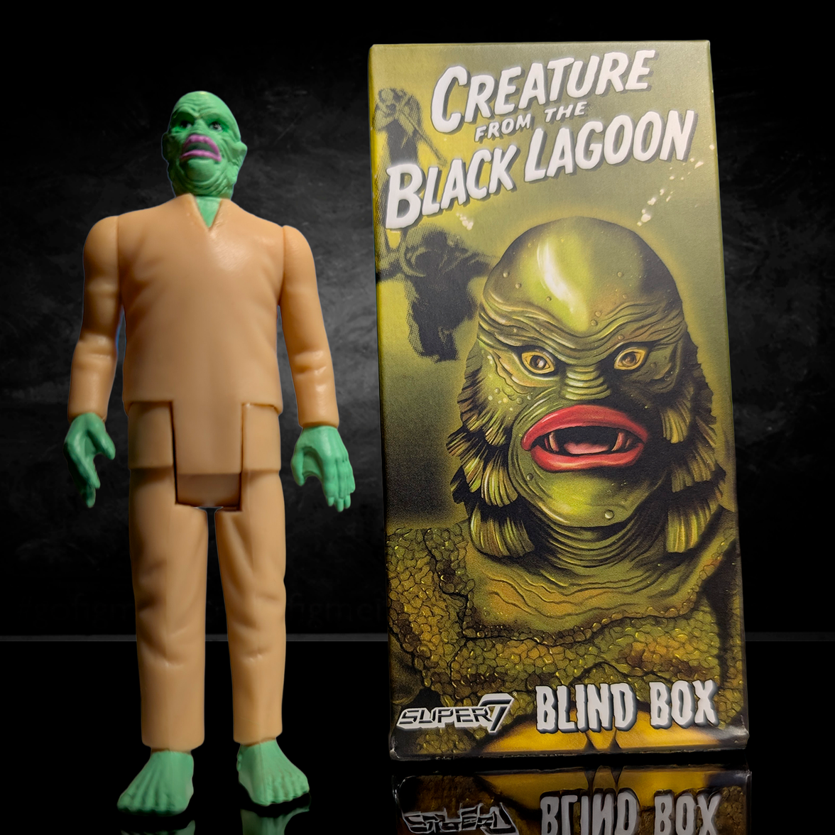 Hasbro Universal Monsters Creature from the Black Lagoon 3 3/4 inch Reaction Figure with collectible blind box packaging