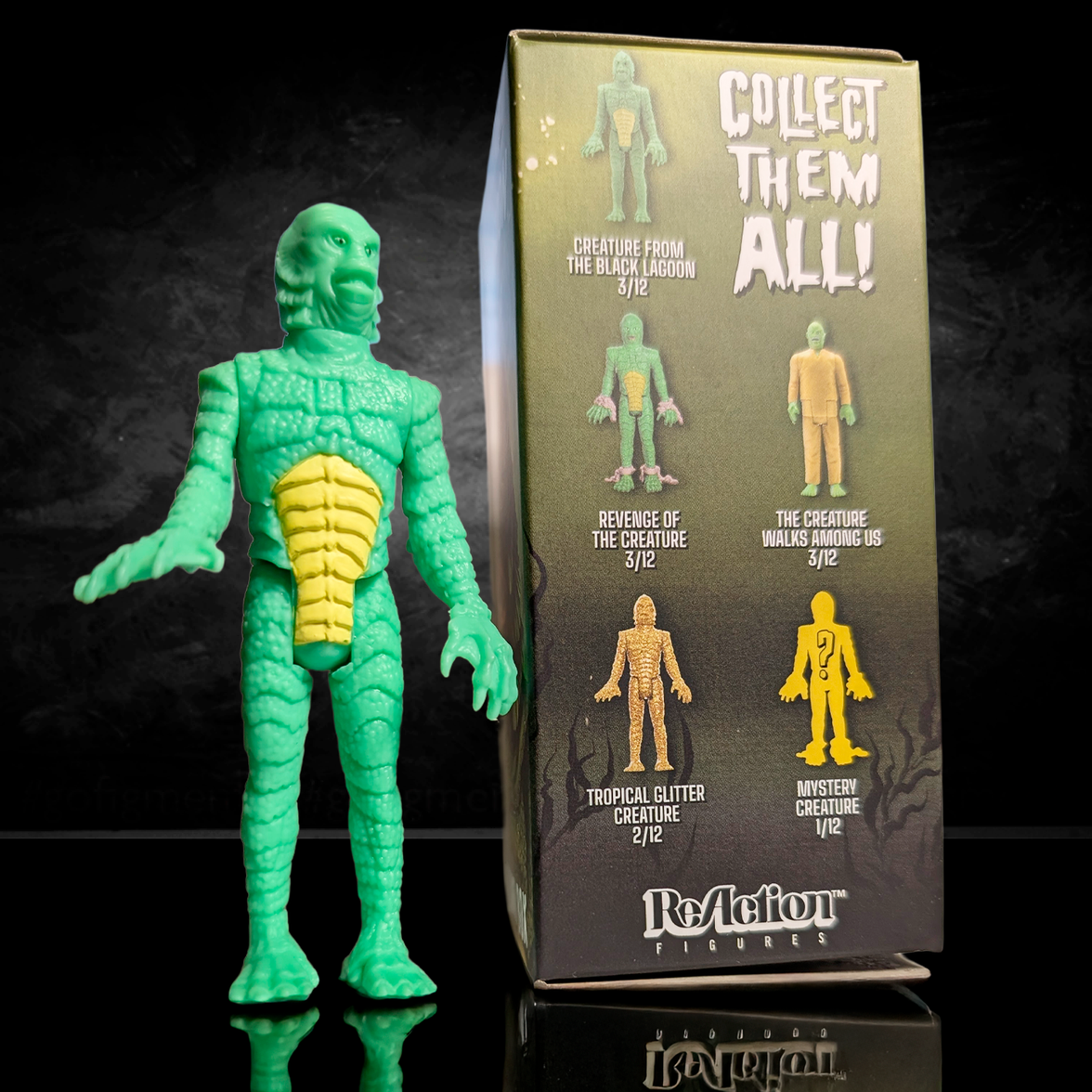 Hasbro Universal Monsters Creature from the Black Lagoon 3 3/4 inch ReAction collectible figure with packaging