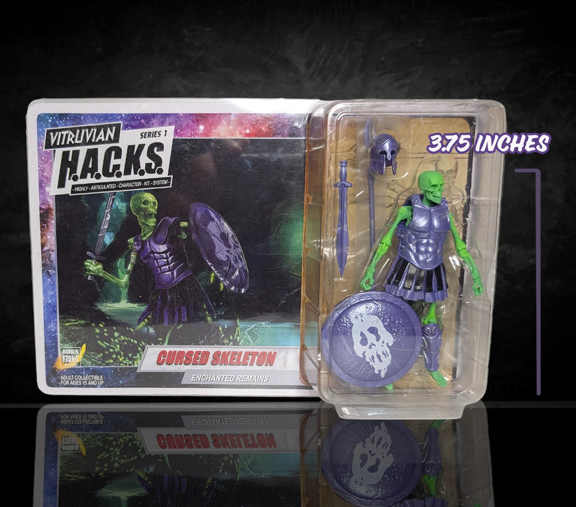 Cursed Skeleton Enchanted Remains Vitruvian HACKS Series 1 Action Figu