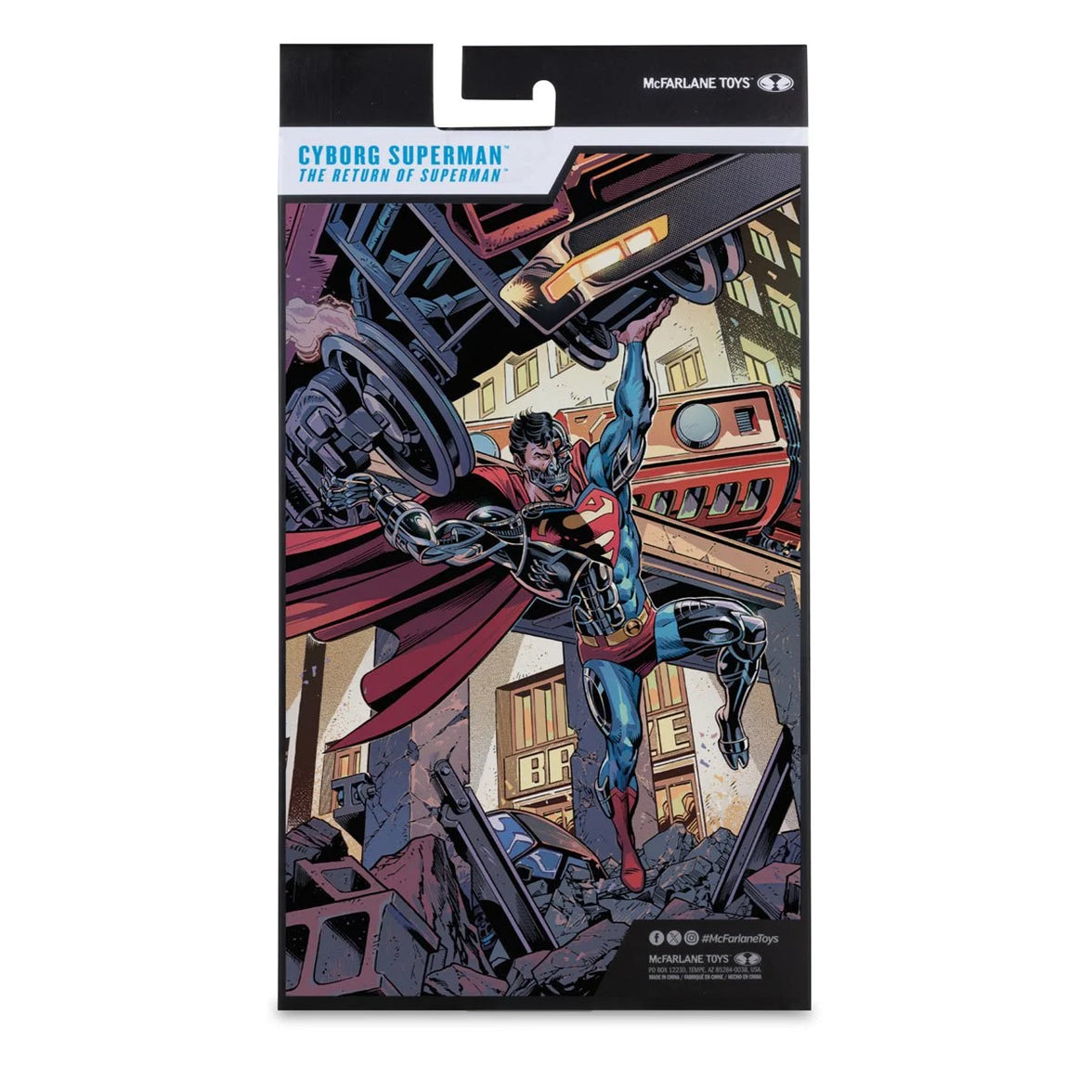 Cyborg Superman 7" McFarlane DC Multiverse Vault Action Figure Wave 2 packaging by McFarlane Toys