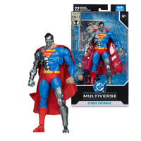 Cyborg Superman 7" McFarlane DC Multiverse Vault Action Figure Wave 2 by McFarlane Toys, boxed with figure shown beside it