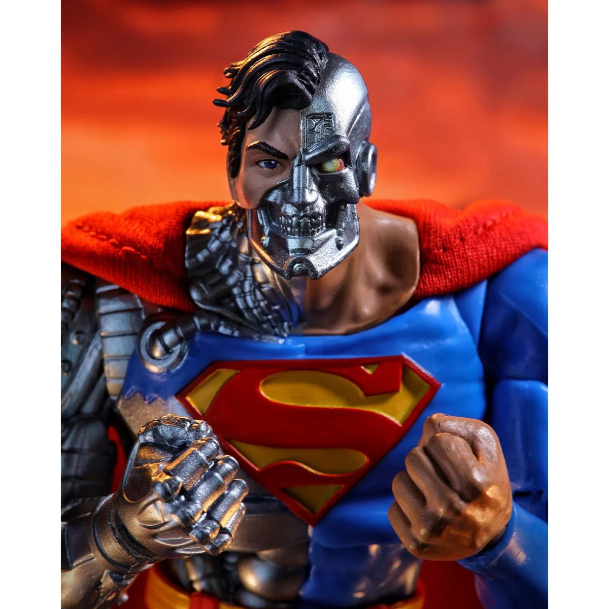 Cyborg Superman 7" McFarlane DC Multiverse Vault Action Figure Wave 2 by McFarlane Toys in red and blue suit