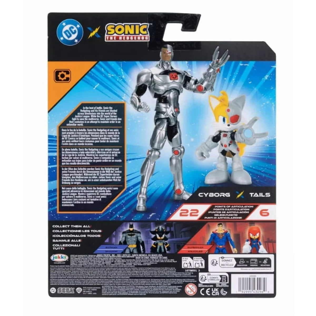 DC x Sonic the Hedgehog Multipack - Cyborg & Tails as Cyborg Action Fi