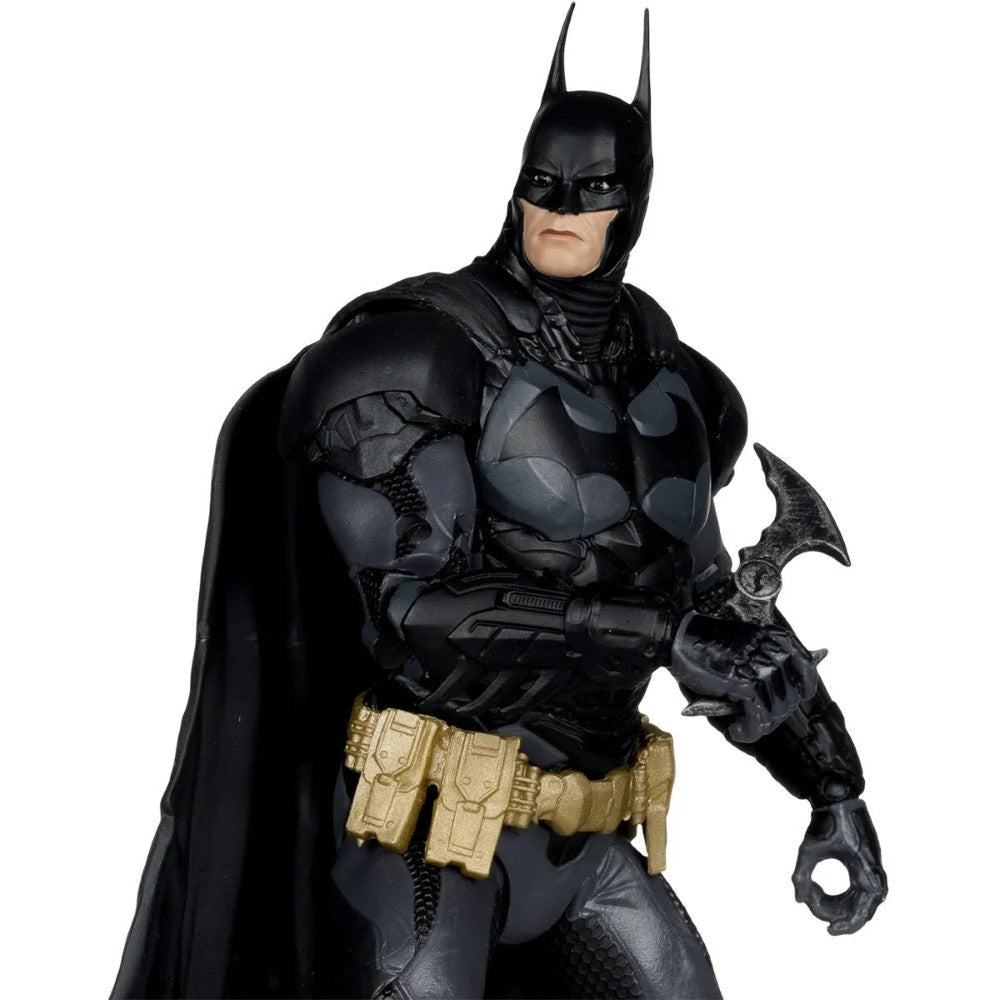 Batman DC Multiverse Wave 5 Batman Arkham Knight 7-Inch Action Figure by McFarlane holding a batarang