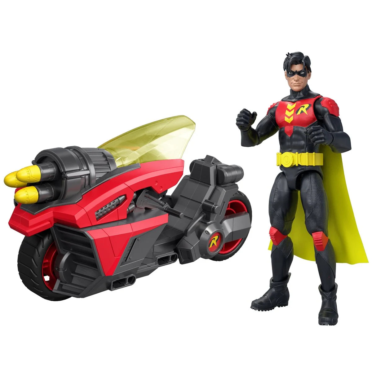 Robin and Motorcycle Action Figure Vehicle Set Mattel DC Premiere Batlink New