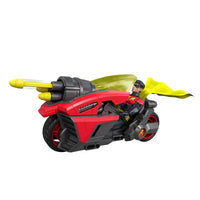 Robin and Motorcycle Action Figure Vehicle Set Mattel DC Premiere Batlink New