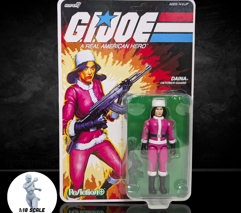 Daina G.I. Joe ReAction+ Wave 7 Figure (Cartoon Version) | GoFigment