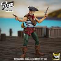 Daniel Wright 4" Boss Fight Studio Action Figure Hero HACKS Articulated pirate figure with dual pistols