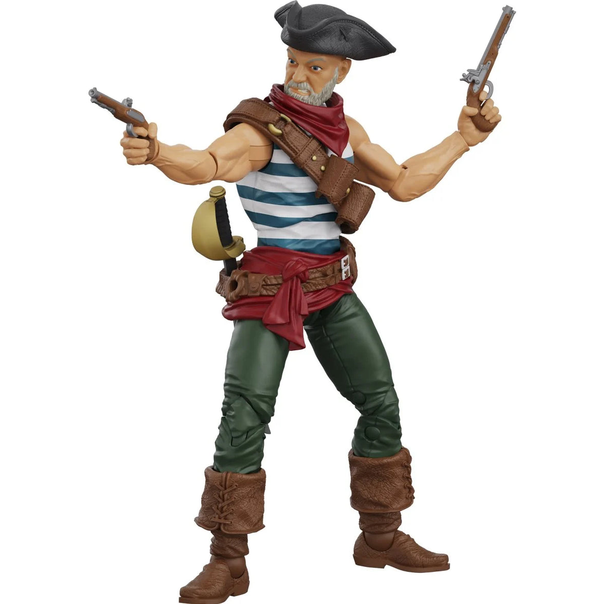 Daniel Wright 4" Boss Fight Studio Action Figure Hero HACKS Articulated pirate figure with two pistols