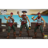 Daniel Wright 4" Boss Fight Studio Action Figure Hero HACKS Articulated featuring three pirate figures