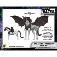 Dark Pegasus and Unicorn Creature Kit -Vitruvian H.A.C.K.S. 1:18 Scale