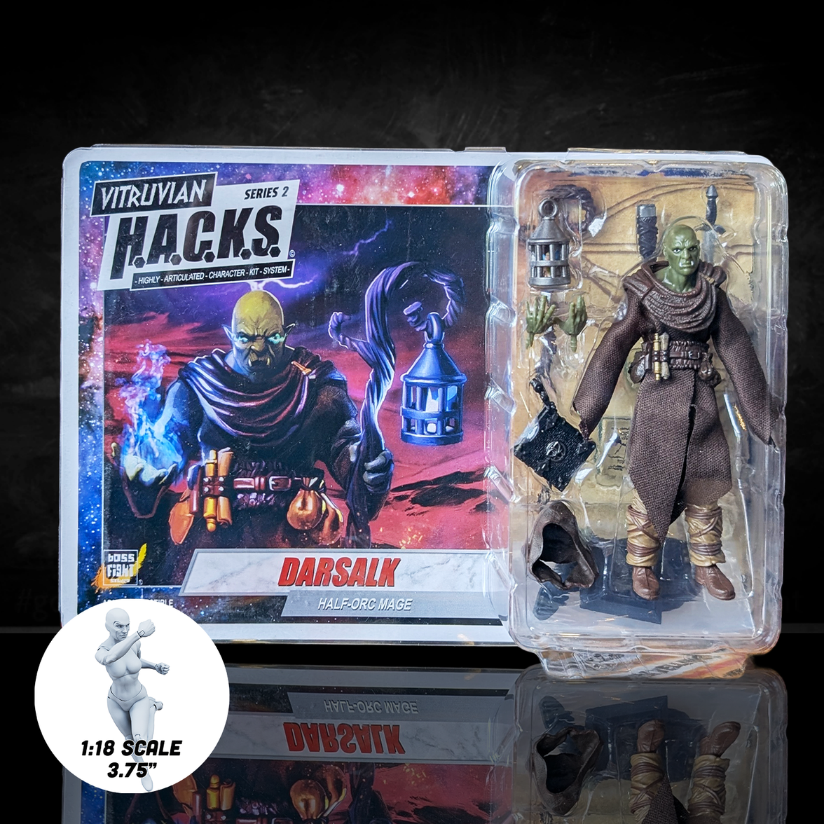 Darsalk (Orc Mage) -Vitruvian H.A.C.K.S. 1:18 Scale Action Figure