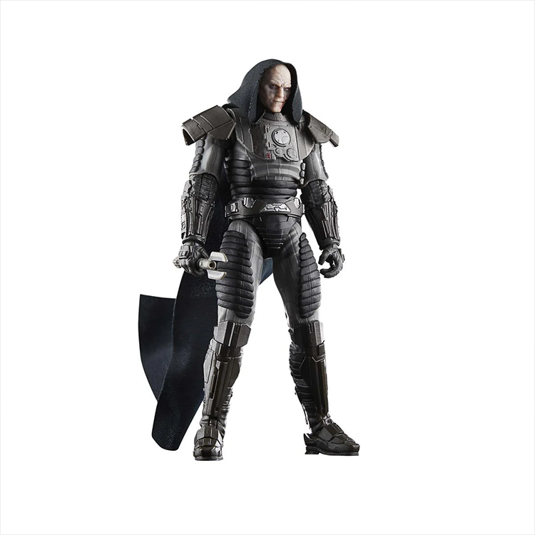 Hasbro Star Wars Black Series Darth Malgus 6-inch action figure with detailed armor and removable hood cape.