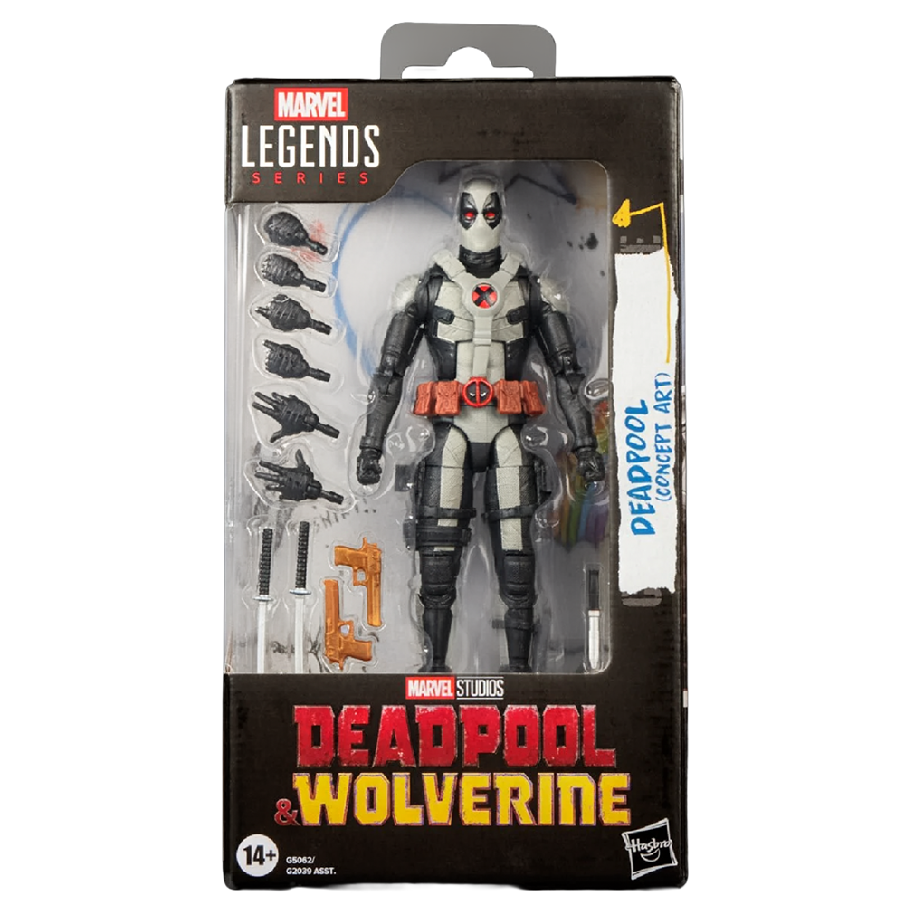 Deadpool (Concept Art) Deadpool & Wolverine Marvel Legends Series Action Figure by Hasbro 6-Inch