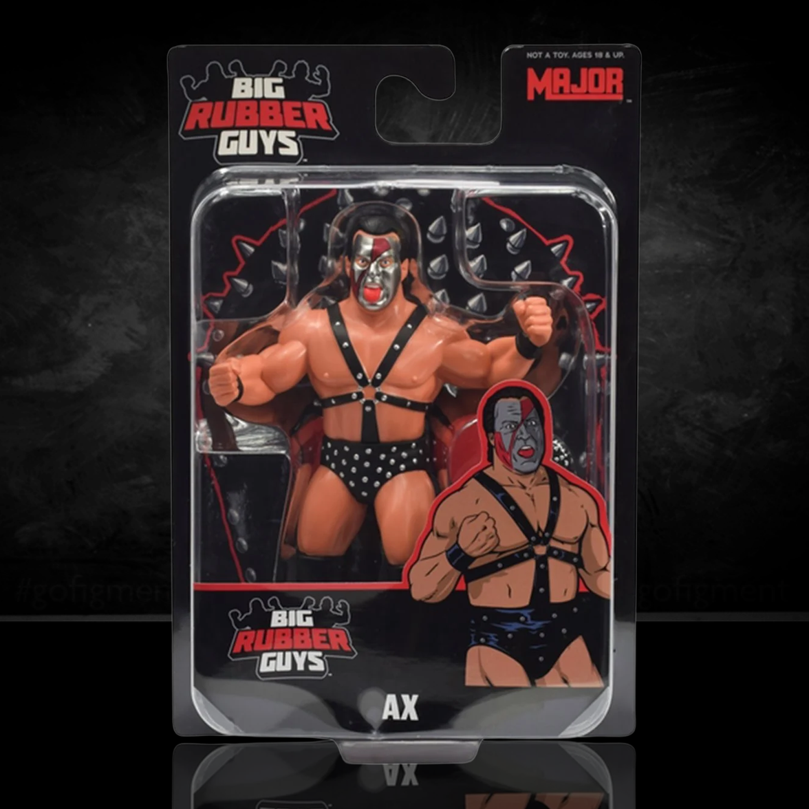 Demolition Ax Big Rubber Guy Retro Wrestling Action Figure