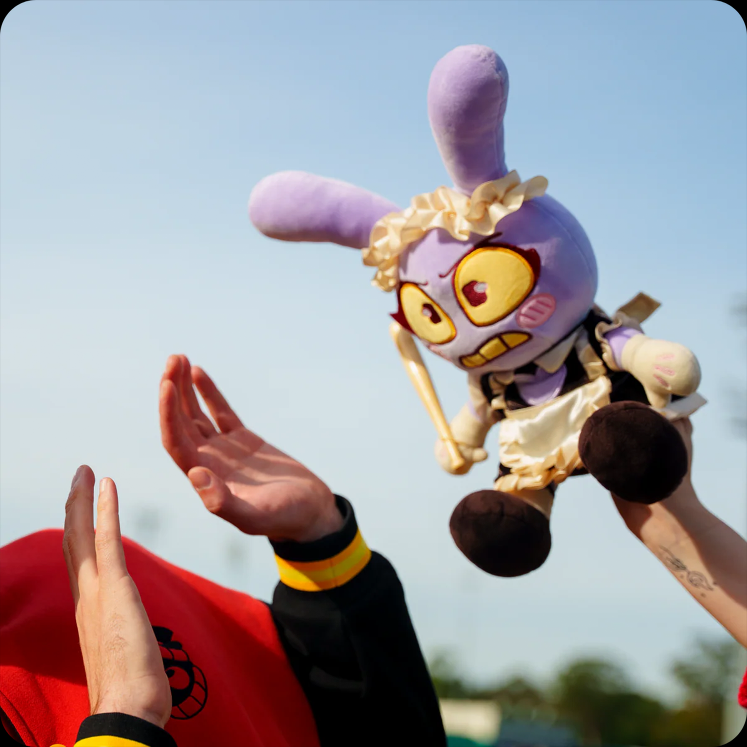 Jax in Maid Outfit The Amazing Digital Circus 11" Soft Plush Toy New With Tags Glitch Authentic