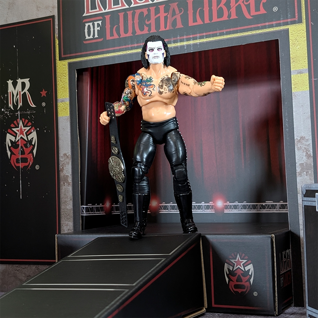 Diorama Legends of Lucha Libre Premium 1:12 Scale 6" Wrestling Backdrop