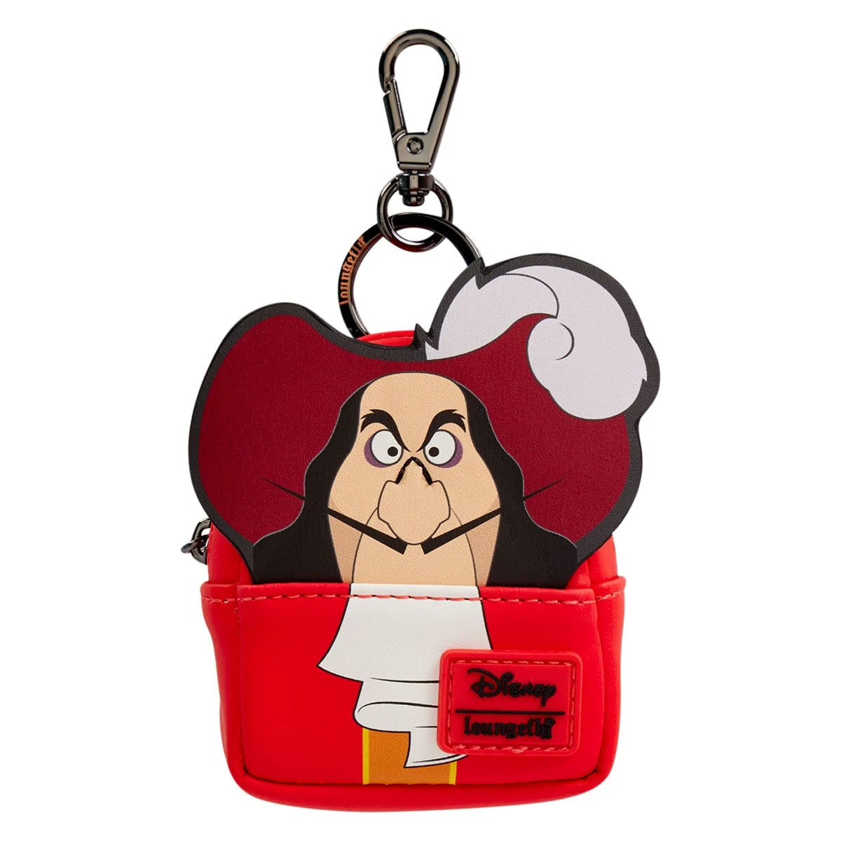 Mini-Loungefly Disney Villians Mini-Backpack U-PICK Bag Charms, Confirmed Choice featuring Captain Hook charm
