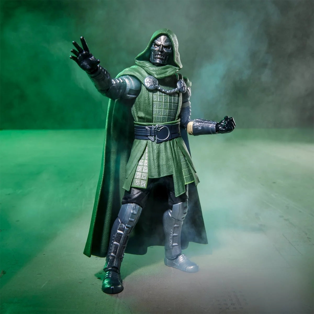 Doctor Doom Avengers Doomsday Marvel Legends Series Action Figure by Hasbro 6 Inch standing in green armor and cape