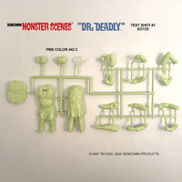 DENCOMM Monster Scenes Dr. Deadly Limited Edition Model Kit - 55th Anniversary plastic parts by Monster Scenes on sprue frame