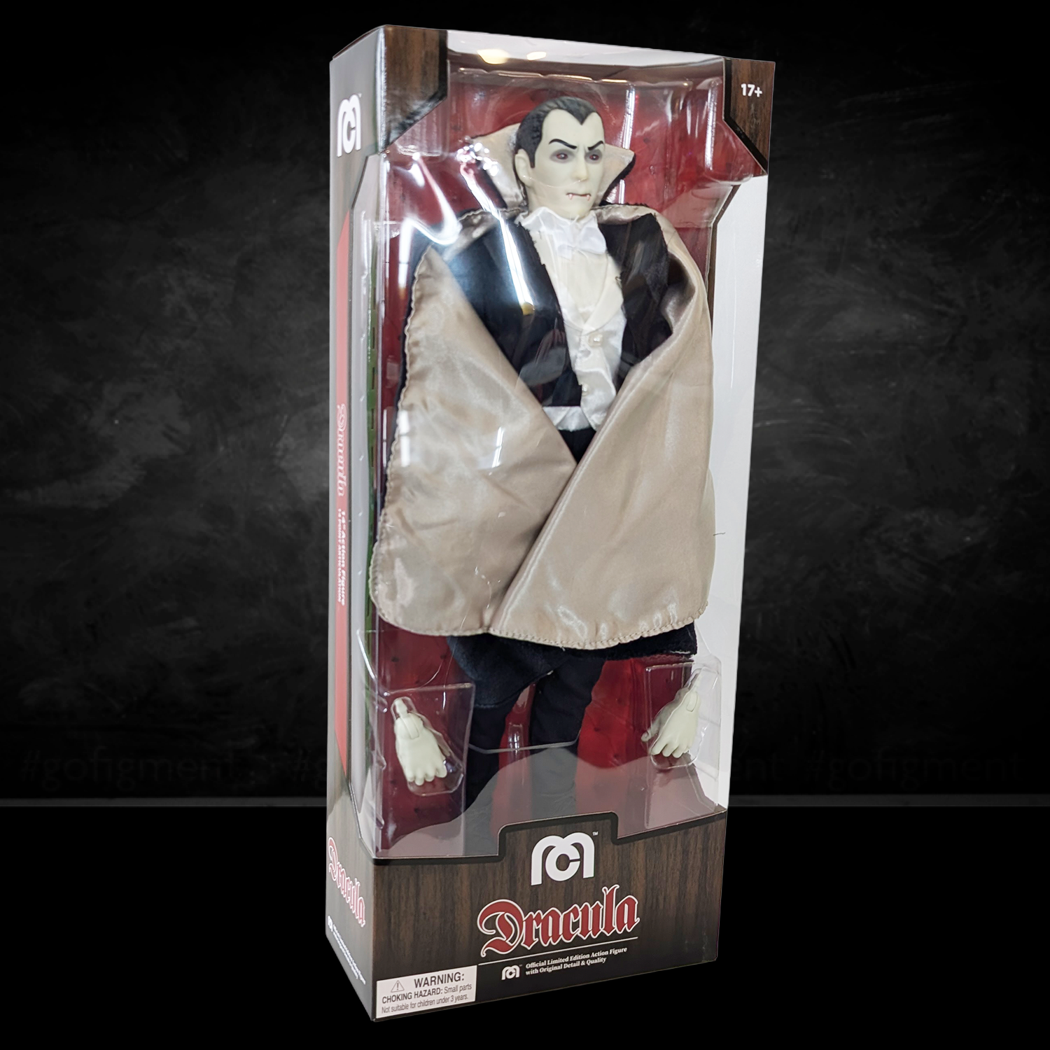 Dracula Universal Monsters XL Retro Style Articulated Mego Action Figure 8 inch by Mego in collectible packaging