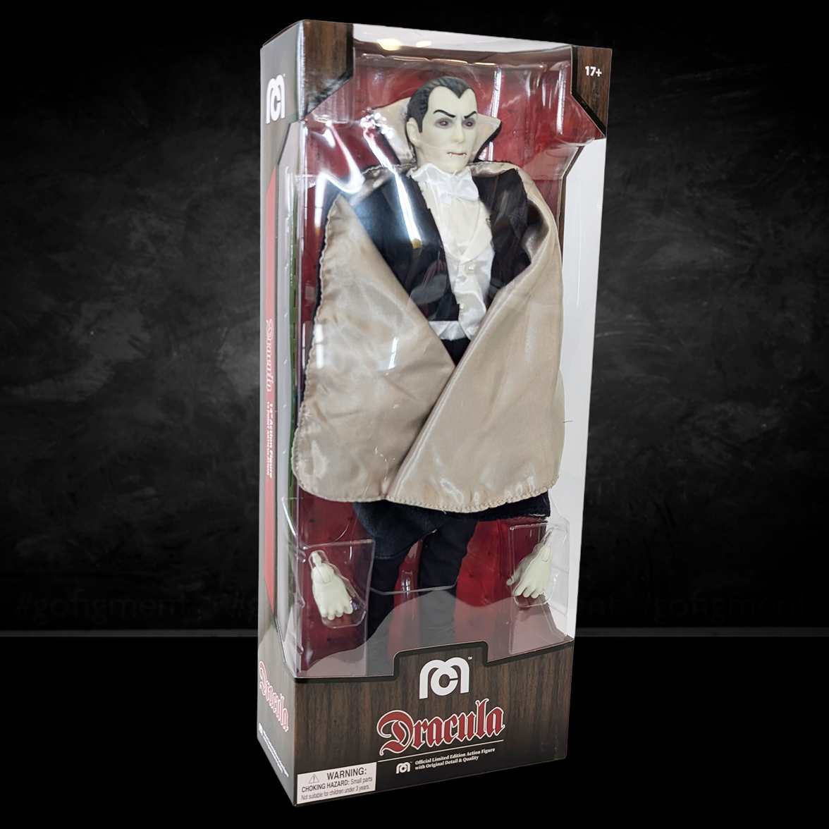 Dracula Universal Monsters XL Retro Style Articulated Mego Action Figure 8 inch by Mego in collectible packaging