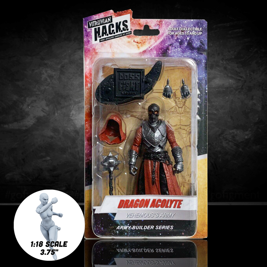 Dragon Acolyte Vehemous's Army Vitruvian H.A.C.K.S. 3.75" Action Figure