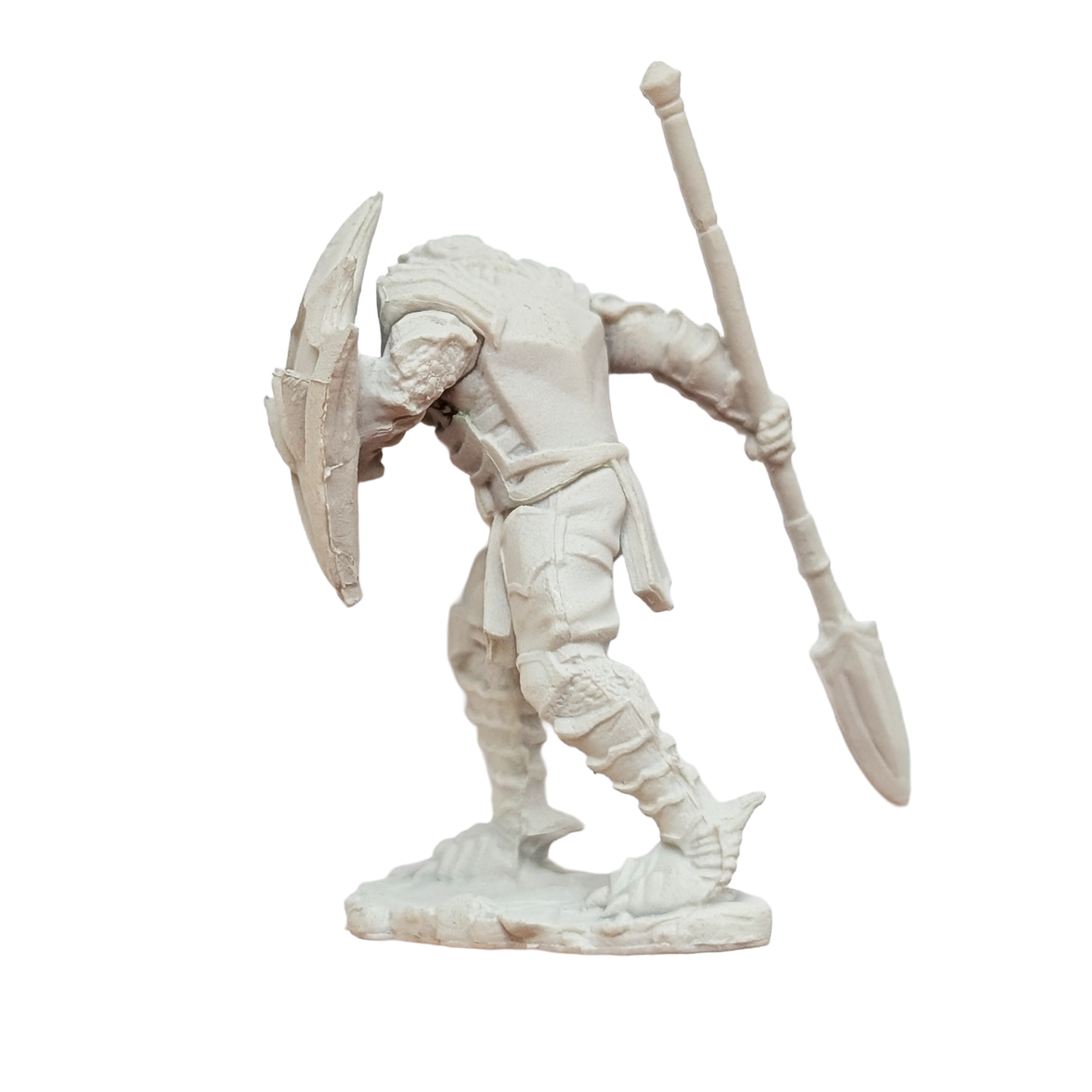 Dragonborn Male Fighter with Spear - D&D Nolzur's Marvelous 1.5 inch Mini-Figure 2-Pack WizKids unpainted tabletop miniature