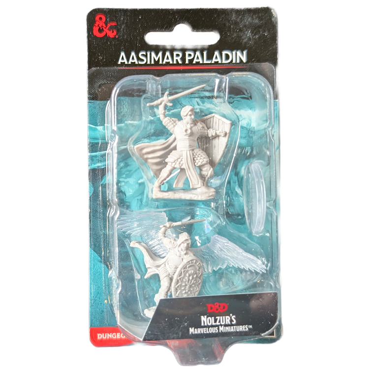 Aasimar Male Paladin - D&D Nolzur's Marvelous 28mm Mini-Figure 2-Pack WizKids